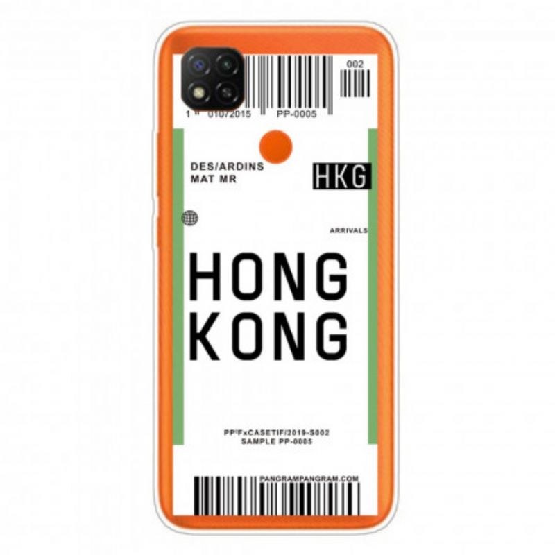 Cover Xiaomi Redmi 9C Boardingkort Til Hong Kong