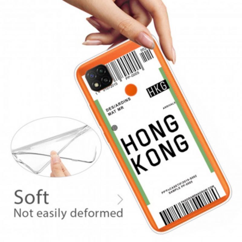 Cover Xiaomi Redmi 9C Boardingkort Til Hong Kong