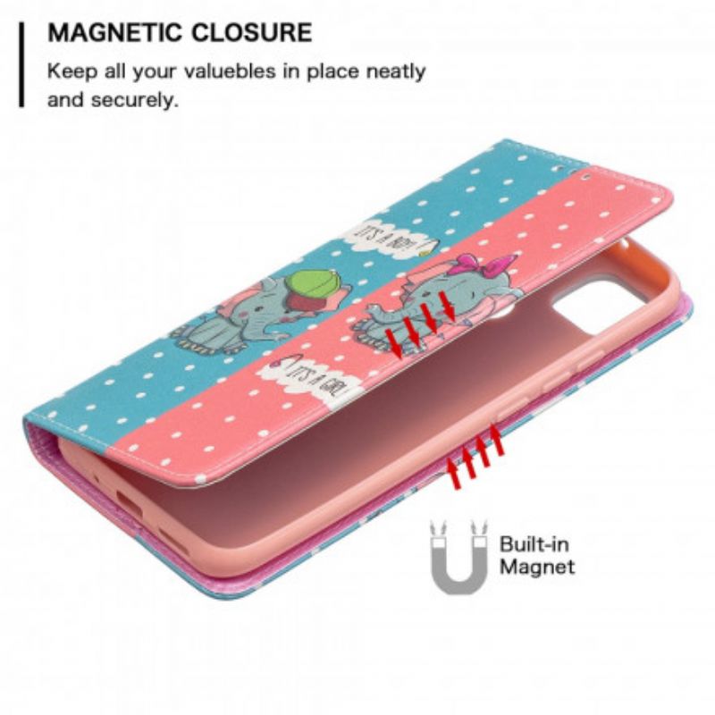 Cover Xiaomi Redmi 9C Flip Cover Elefanter