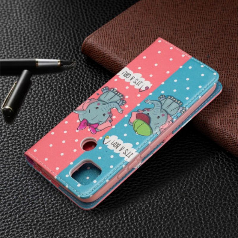 Cover Xiaomi Redmi 9C Flip Cover Elefanter