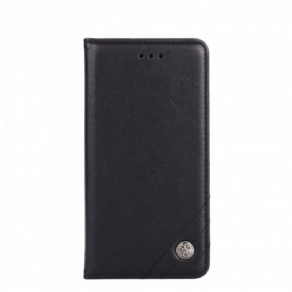 Cover Xiaomi Redmi 9C Flip Cover Nittelæderstil