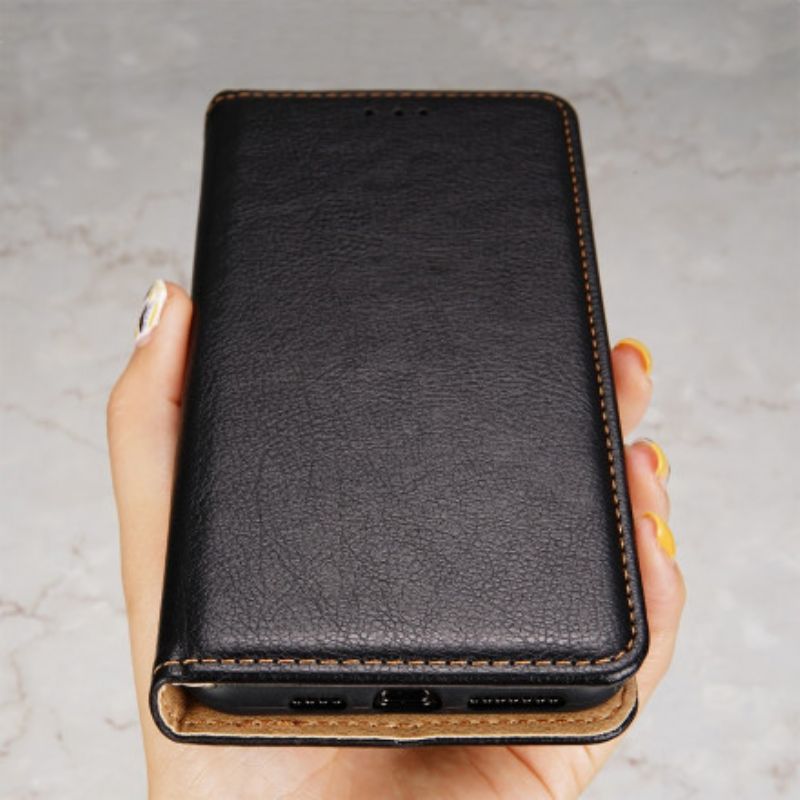 Cover Xiaomi Redmi 9C Flip Cover Vintage Læderstil