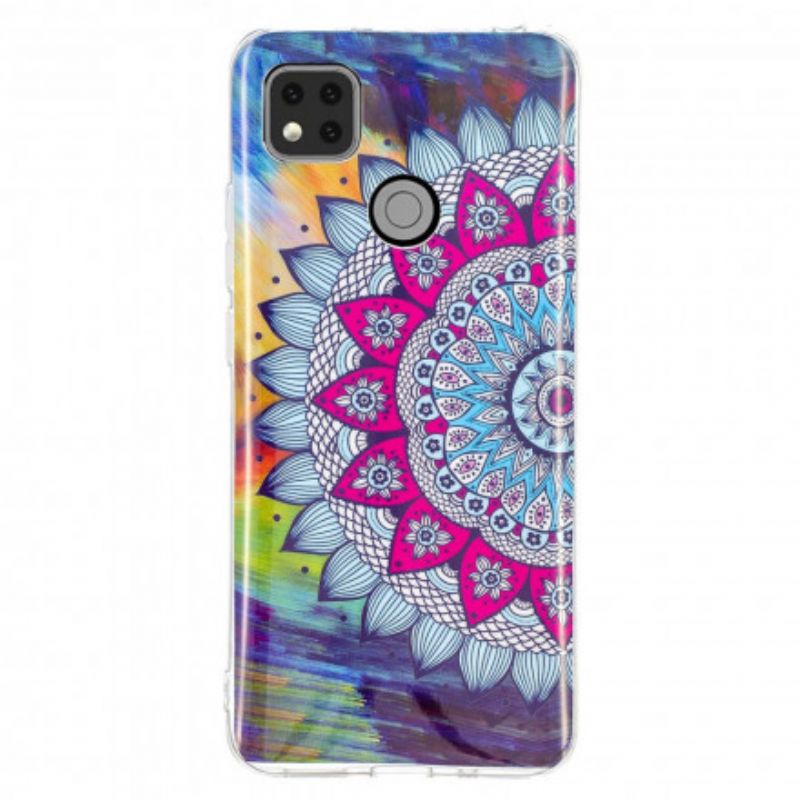 Cover Xiaomi Redmi 9C Fluorescerende Farverig Mandala