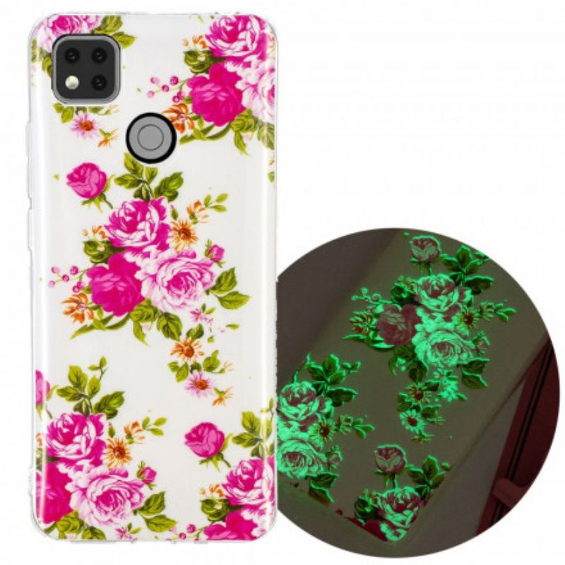 Cover Xiaomi Redmi 9C Fluorescerende Frihedsblomster