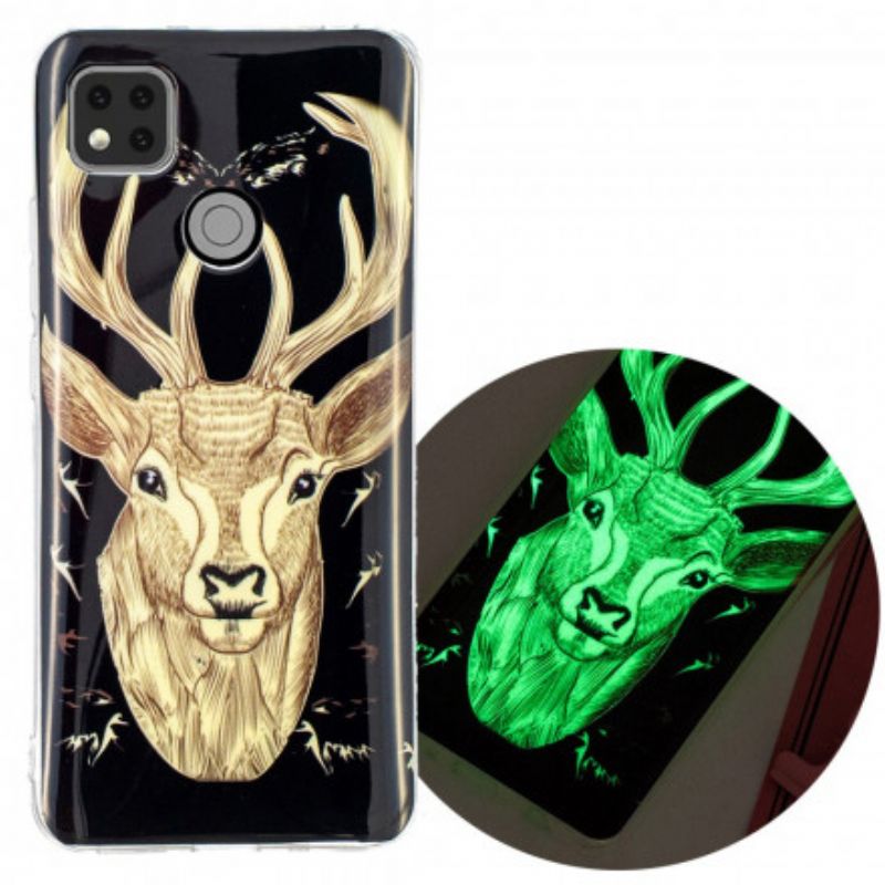 Cover Xiaomi Redmi 9C Fluorescerende Majestic Stag