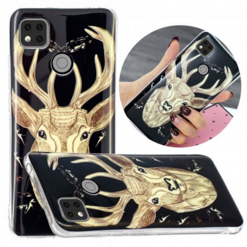 Cover Xiaomi Redmi 9C Fluorescerende Majestic Stag