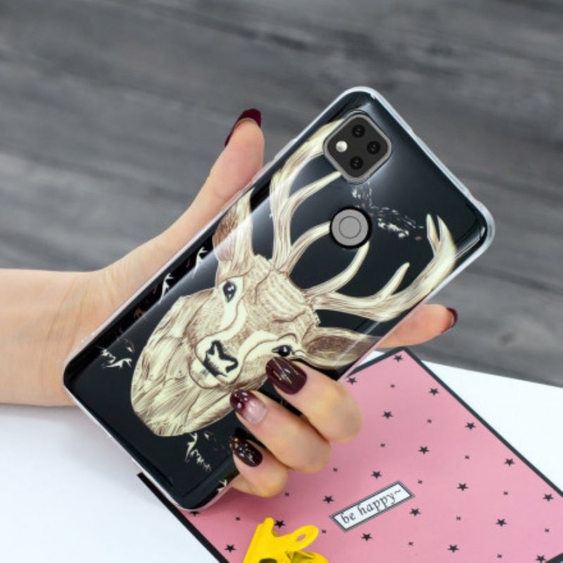 Cover Xiaomi Redmi 9C Fluorescerende Majestic Stag