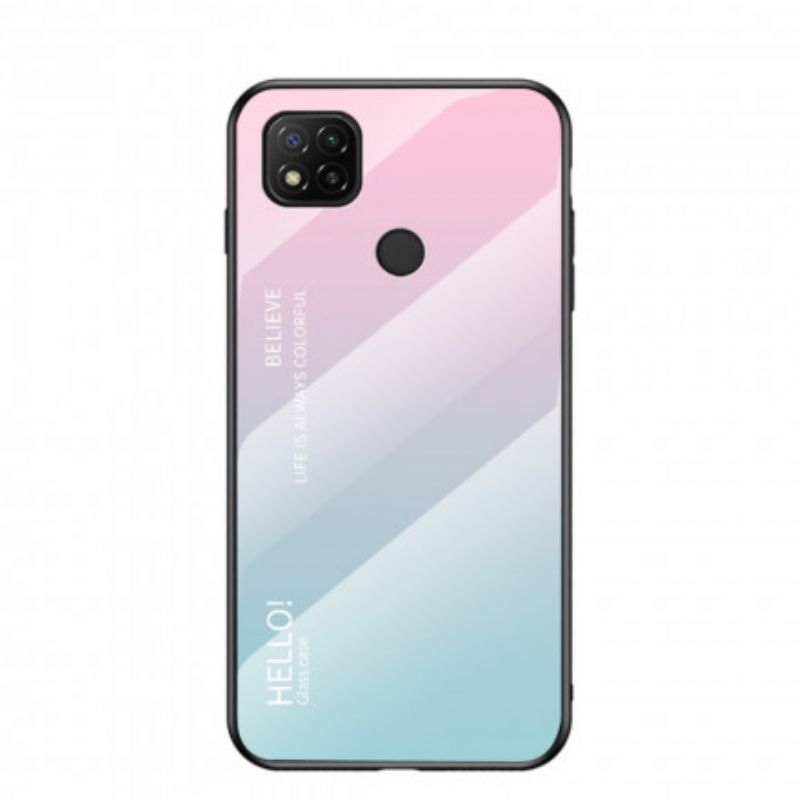 Cover Xiaomi Redmi 9C Hej Hærdet Glas