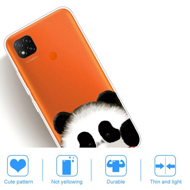 Cover Xiaomi Redmi 9C Transparent Panda