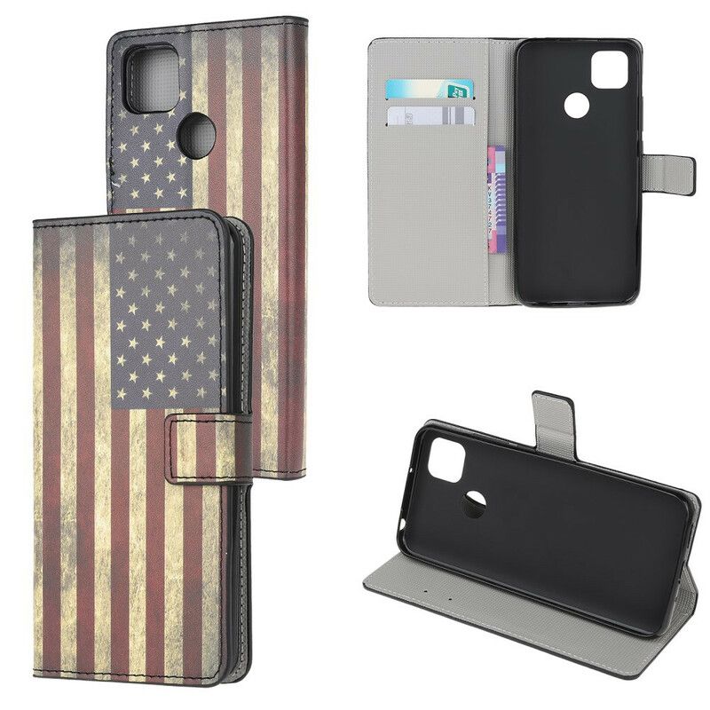 Flip Cover Xiaomi Redmi 9C Amerikansk Flag