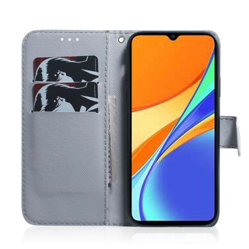 Flip Cover Xiaomi Redmi 9C Blomstrende Trægren