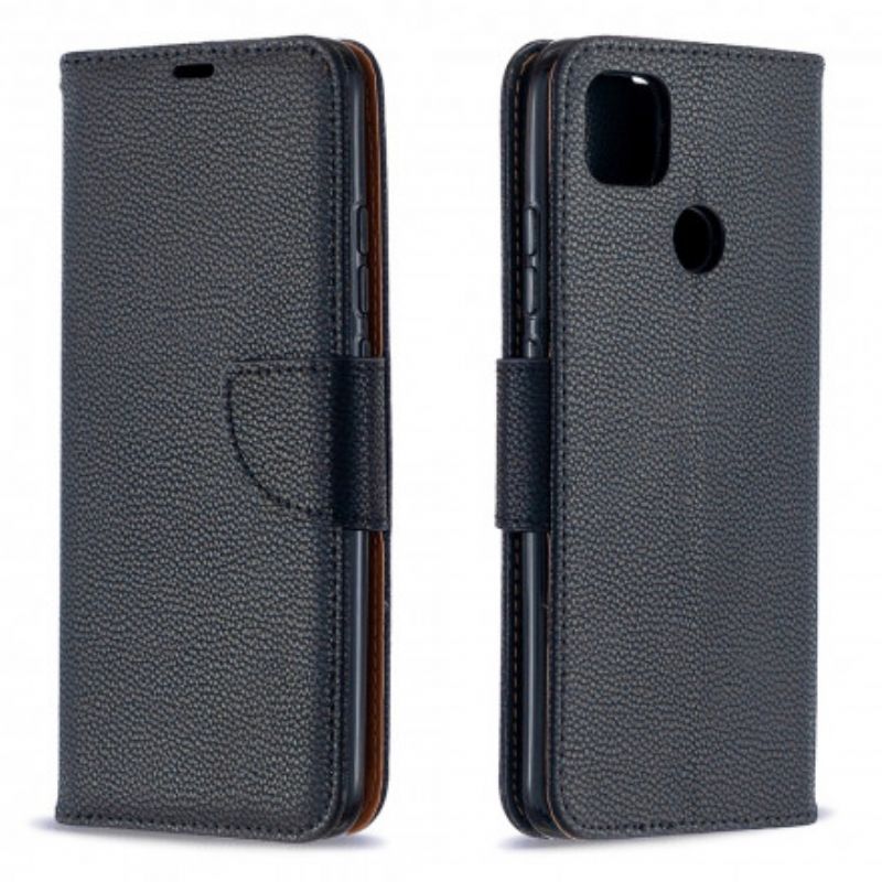 Flip Cover Xiaomi Redmi 9C Læder Cover Litchi Flap Skrå