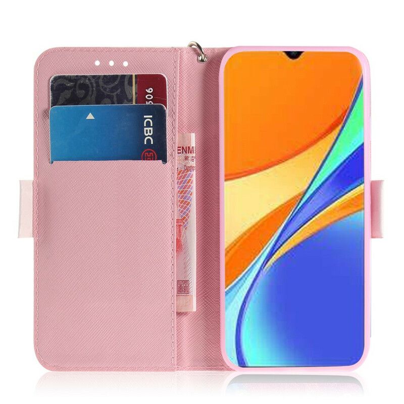 Flip Cover Xiaomi Redmi 9C Med Snor Stroppumpe