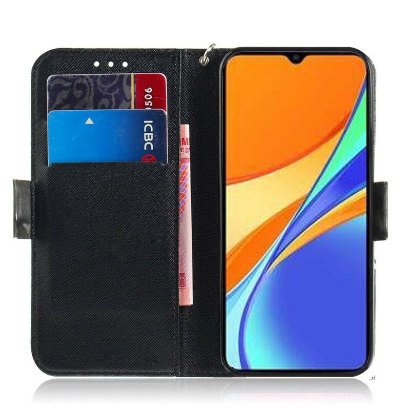 Flip Cover Xiaomi Redmi 9C Med Snor Thong Safari Dyr