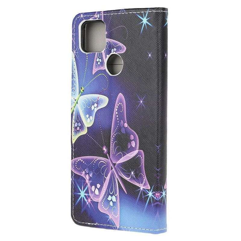 Flip Cover Xiaomi Redmi 9C Neonsommerfugle