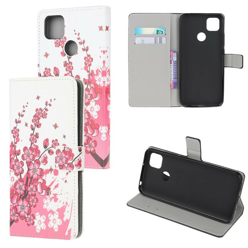 Flip Cover Xiaomi Redmi 9C Tropiske Blomster