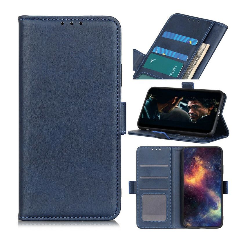 Læder Cover Xiaomi Redmi 9C Flip Cover Dobbeltklap