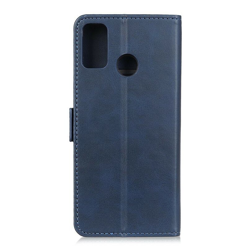 Læder Cover Xiaomi Redmi 9C Flip Cover Dobbeltklap