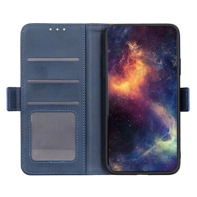 Læder Cover Xiaomi Redmi 9C Flip Cover Dobbeltklap