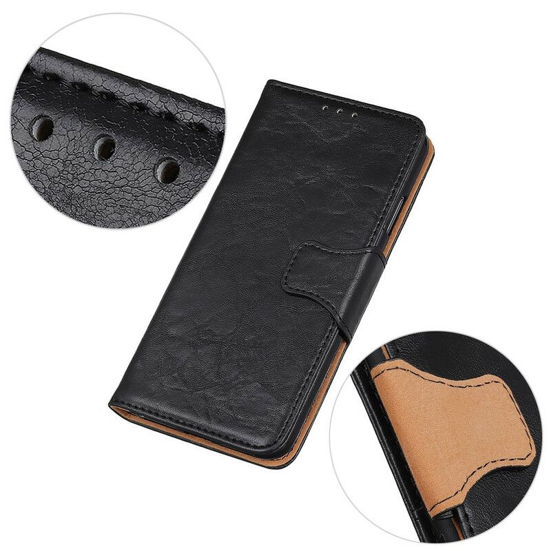 Læder Cover Xiaomi Redmi 9C Flip Cover Magnetisk Klap