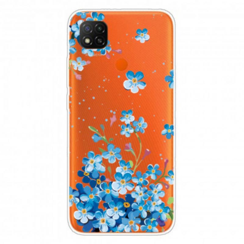 Mobilcover Xiaomi Redmi 9C Buket Blå Blomster