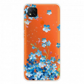 Mobilcover Xiaomi Redmi 9C Buket Blå Blomster