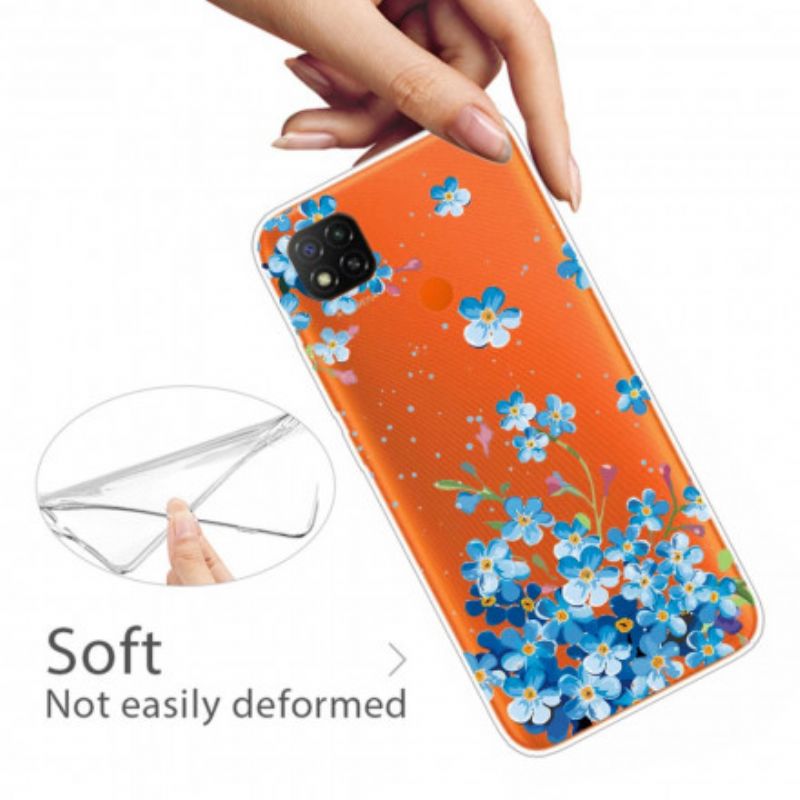 Mobilcover Xiaomi Redmi 9C Buket Blå Blomster