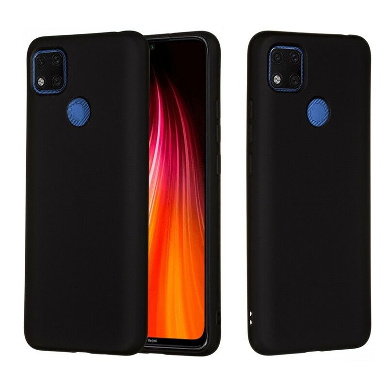 Mobilcover Xiaomi Redmi 9C Flydende Silikone Med Snor