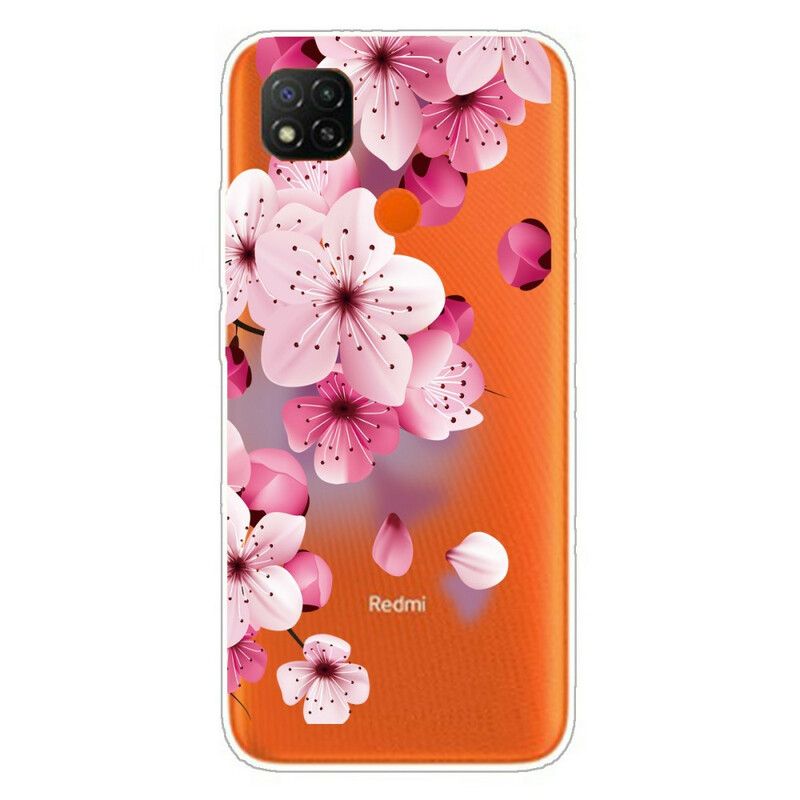 Mobilcover Xiaomi Redmi 9C Premium Blomster