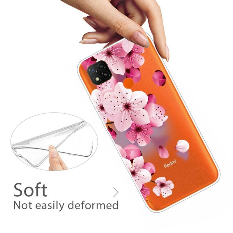 Mobilcover Xiaomi Redmi 9C Premium Blomster