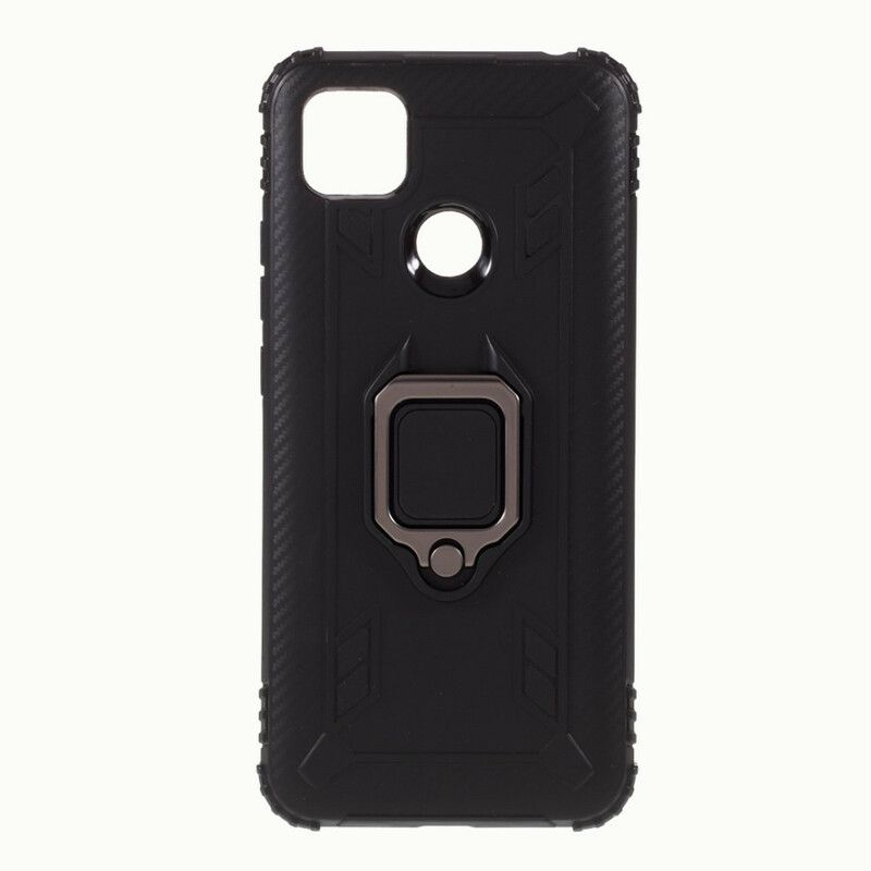 Mobilcover Xiaomi Redmi 9C Ringstil Kulfiber