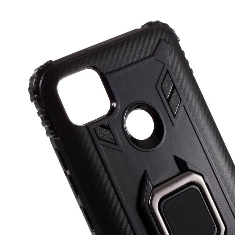 Mobilcover Xiaomi Redmi 9C Ringstil Kulfiber