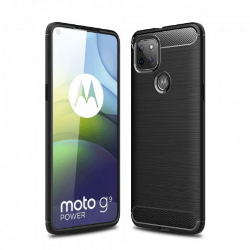 Cover Moto G9 Power Børstet Kulfiber