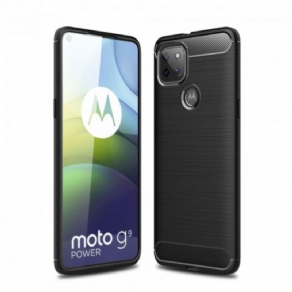 Cover Moto G9 Power Børstet Kulfiber