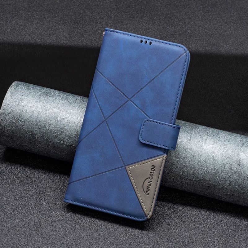 Flip Cover Realme 12 Pro / 12 Pro Plus Binfen Farve Geometrisk Mønster