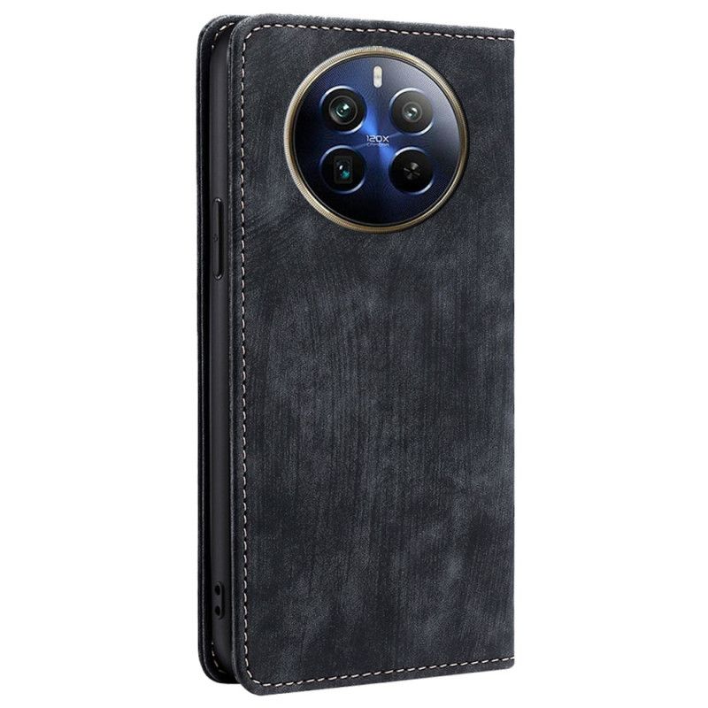 Flip Cover Til Realme 12 Pro / 12 Pro Plus Rfid Blocking Retro Wallet