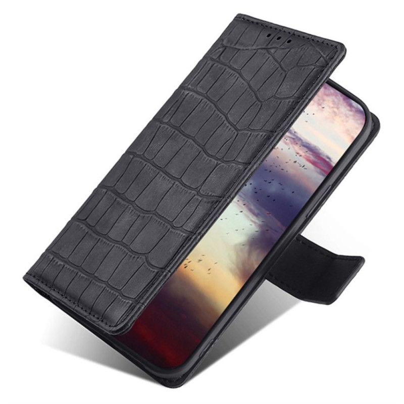 Læder Cover Realme 12 Pro / 12 Pro Plus Telefon Etui Krokodillestil