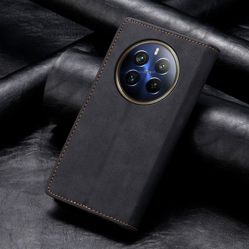 Læder Cover Realme 12 Pro / 12 Pro Plus Telefon Etui Retro Design