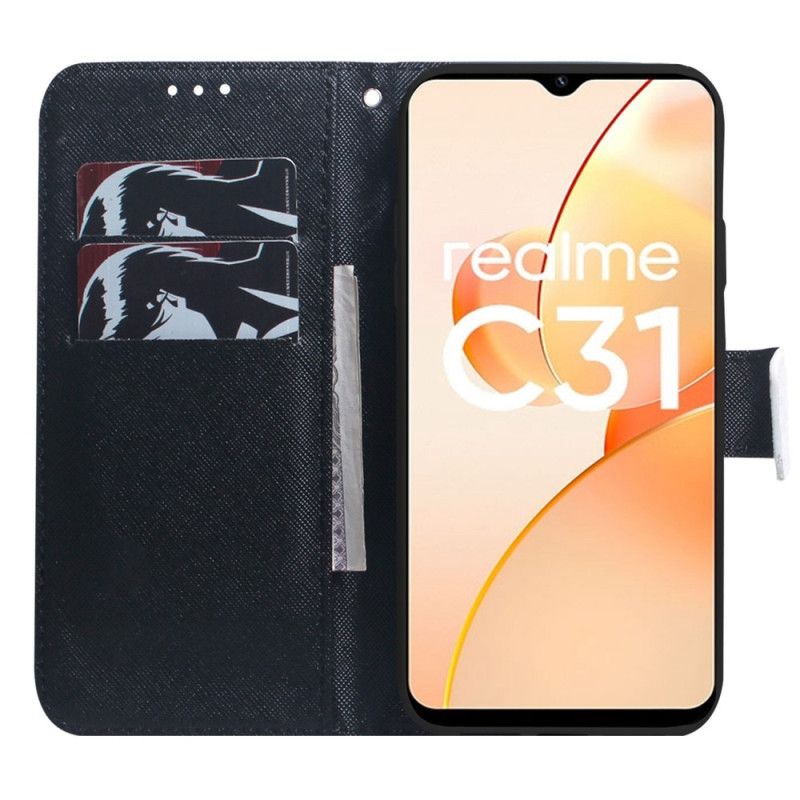 Læder Cover Realme C31 Fremtidens Ulv