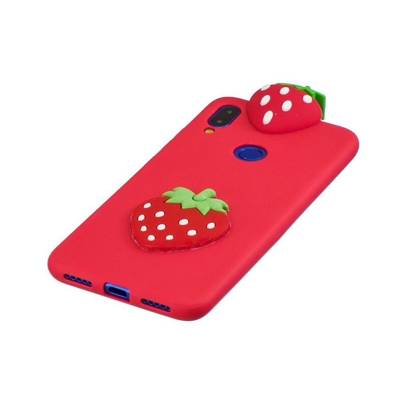 Cover Xiaomi Redmi Note 7 3d Jordbær