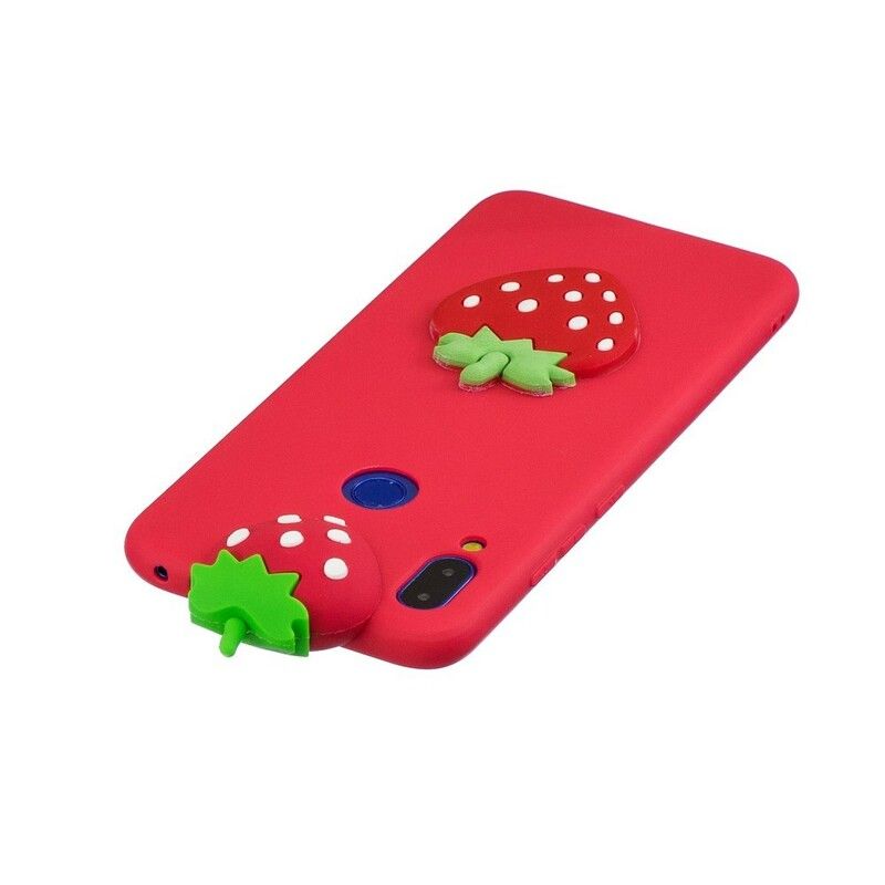 Cover Xiaomi Redmi Note 7 3d Jordbær