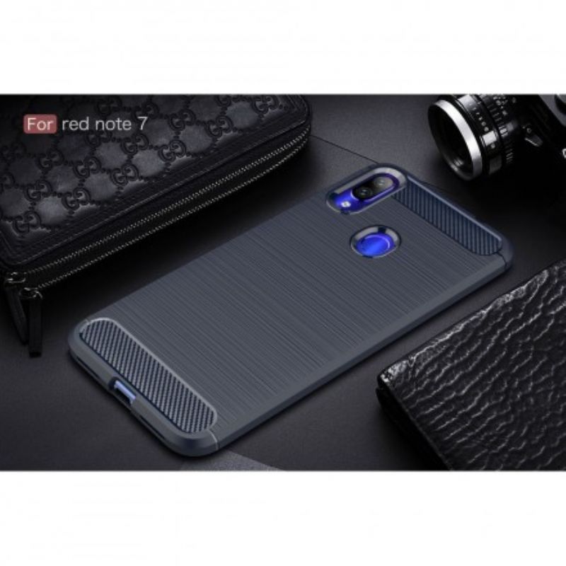 Cover Xiaomi Redmi Note 7 Børstet Kulfiber