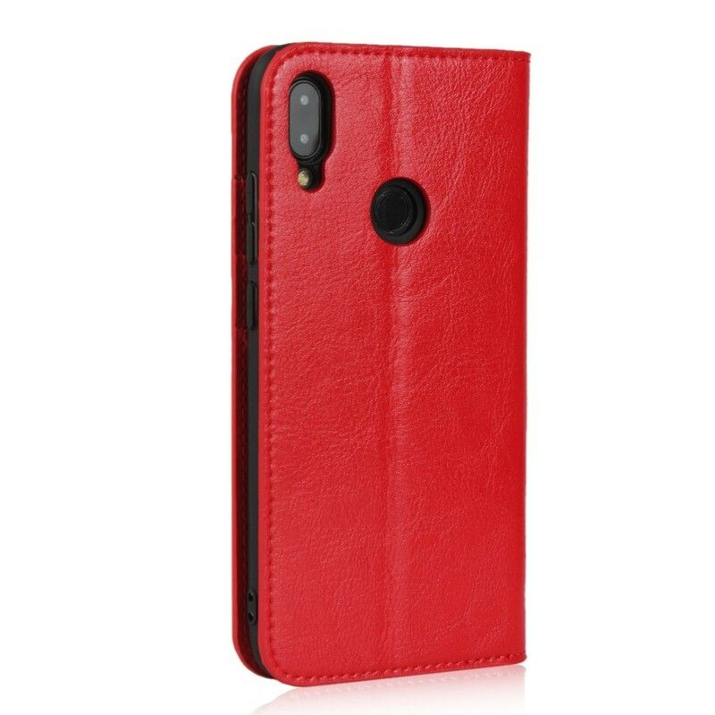 Cover Xiaomi Redmi Note 7 Flip Cover Ægte Ældret Læder