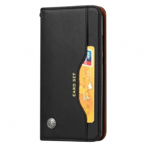 Cover Xiaomi Redmi Note 7 Flip Cover Faux Læder Kortholder