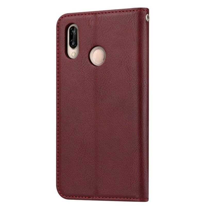 Cover Xiaomi Redmi Note 7 Flip Cover Faux Læder Kortholder