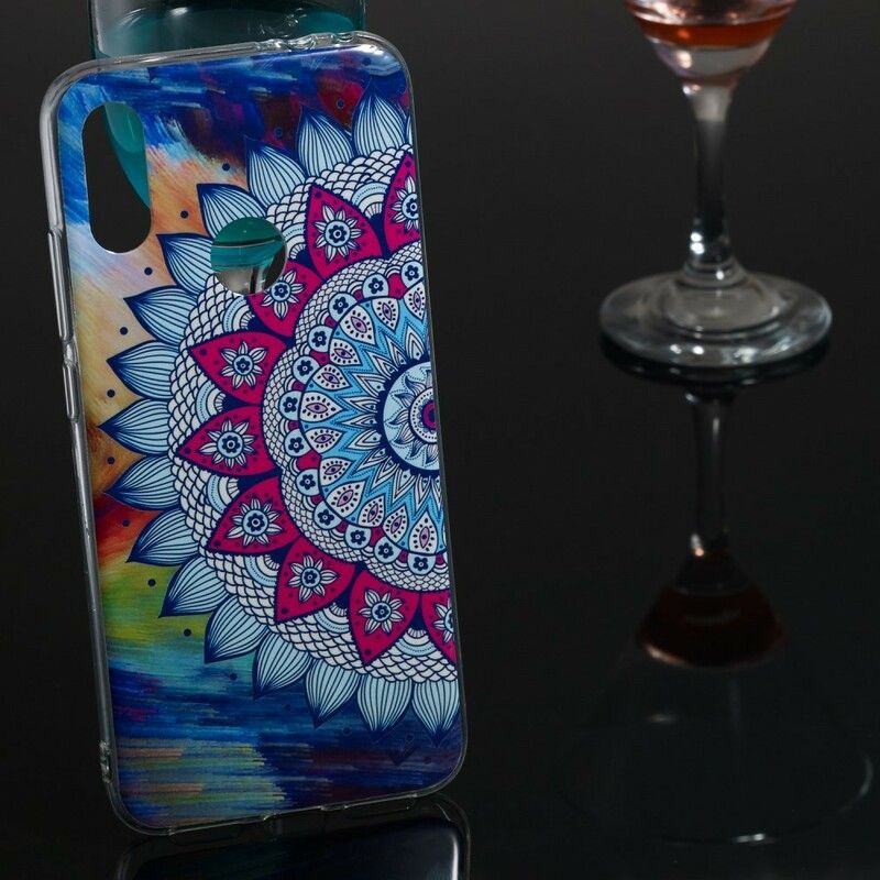 Cover Xiaomi Redmi Note 7 Fluorescerende Farverig Mandala