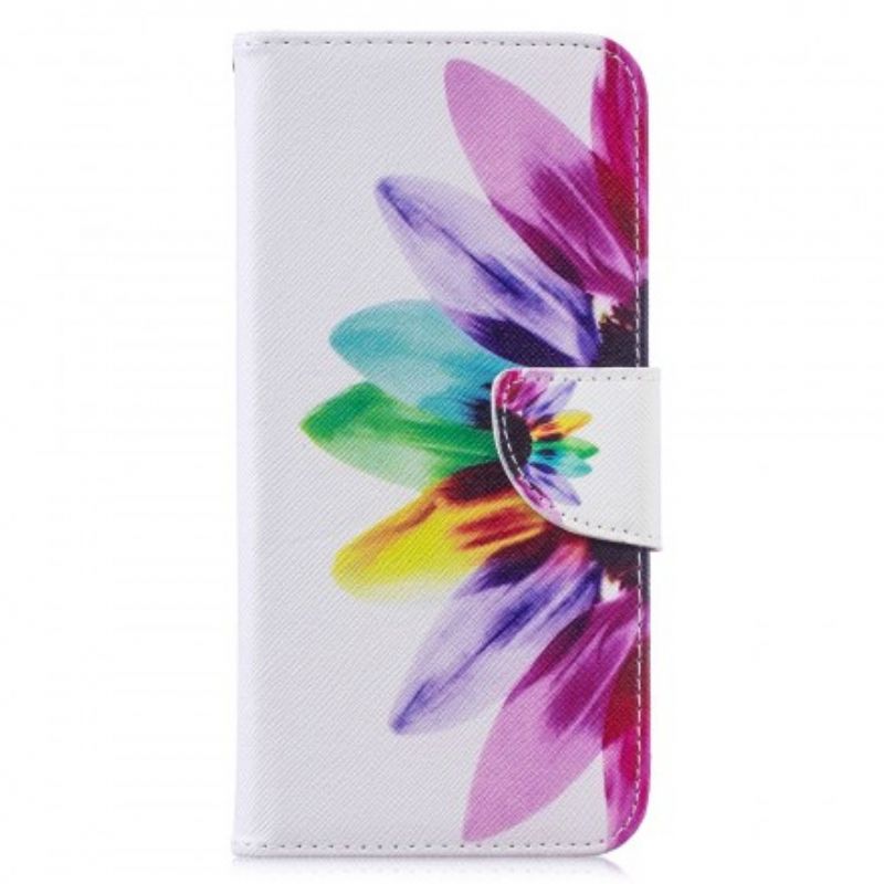 Flip Cover Xiaomi Redmi Note 7 Akvarelblomst