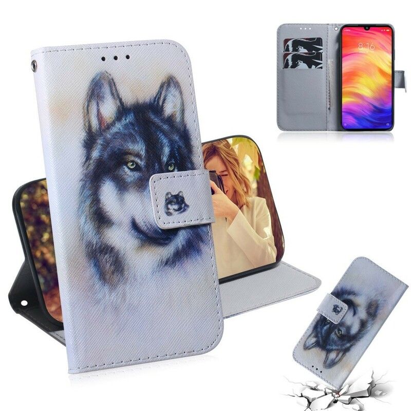 Flip Cover Xiaomi Redmi Note 7 Hundeblik