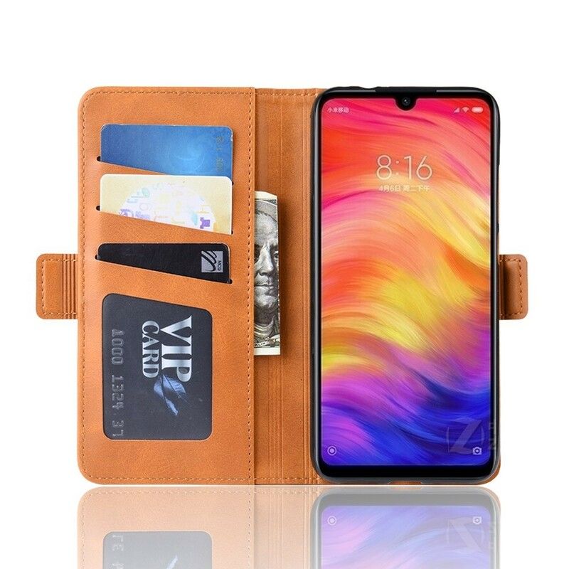 Flip Cover Xiaomi Redmi Note 7 Læder Cover Dobbeltklap