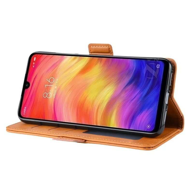 Flip Cover Xiaomi Redmi Note 7 Læder Cover Dobbeltklap